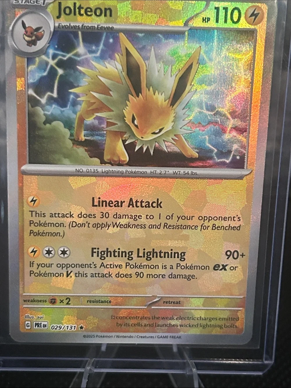 Pokemon Jolteon Pokeball Holo 029/131 from Prismatic Evolution Set M/NM